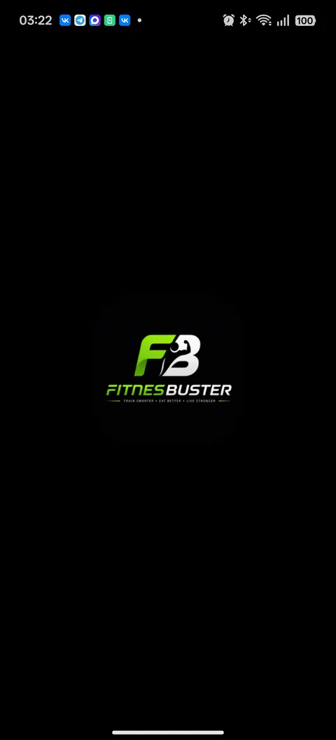 Экран запуска FitnesBuster